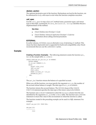 B28370 - PL-SQL - Oracle Reference