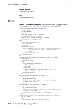 B28370 - PL-SQL - Oracle Reference