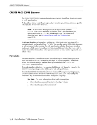 B28370 - PL-SQL - Oracle Reference