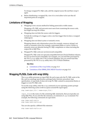 B28370 - PL-SQL - Oracle Reference