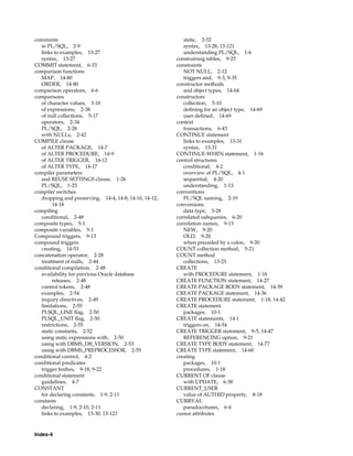 B28370 - PL-SQL - Oracle Reference