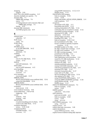 B28370 - PL-SQL - Oracle Reference
