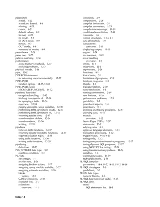 B28370 - PL-SQL - Oracle Reference