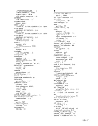 B28370 - PL-SQL - Oracle Reference