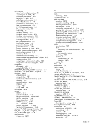 B28370 - PL-SQL - Oracle Reference