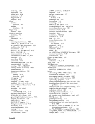 B28370 - PL-SQL - Oracle Reference