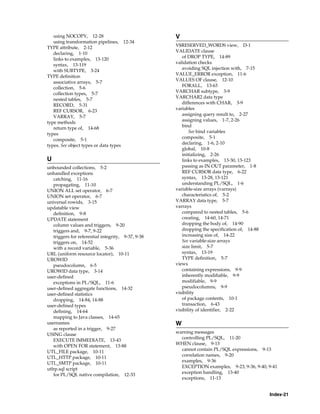 B28370 - PL-SQL - Oracle Reference