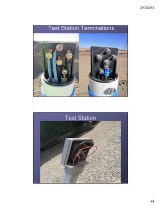 2/13/2013
44
Test Station Terminations
Test Station
 