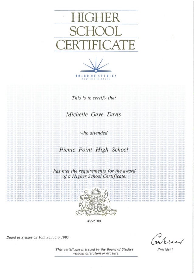 Higher School Certificate higher-school-certificate