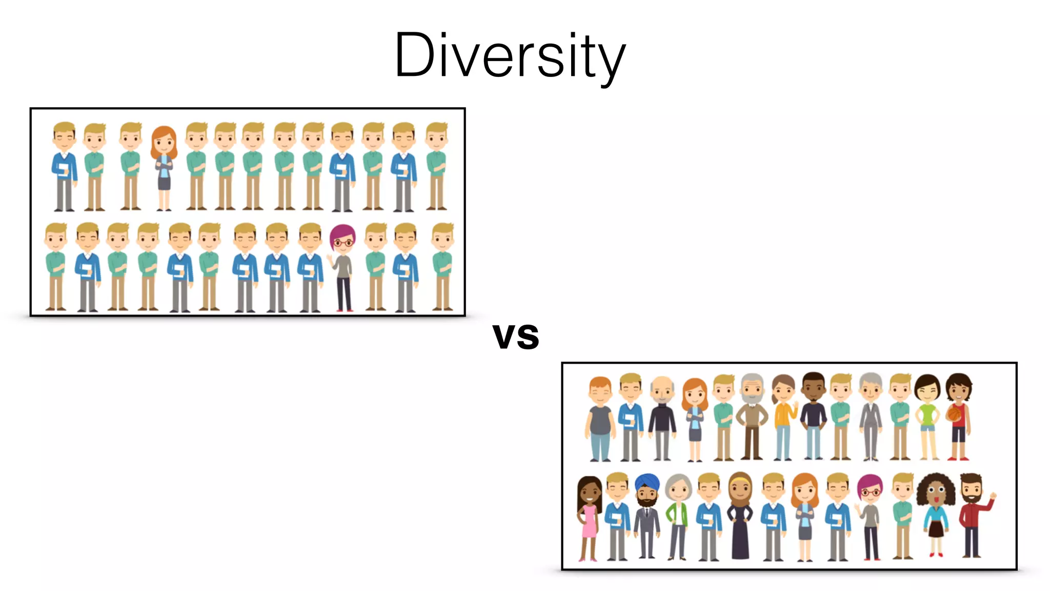 Diversity
vs
 