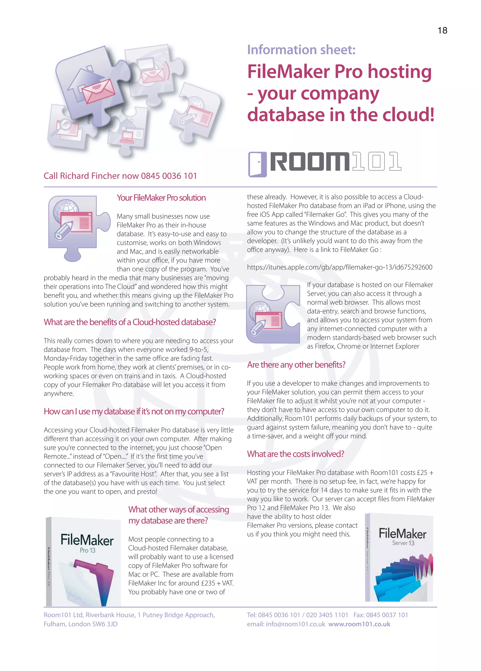 18 Filemaker Pro hosting PDF Cloud Computing