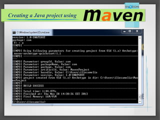 Creating a Java project using
 