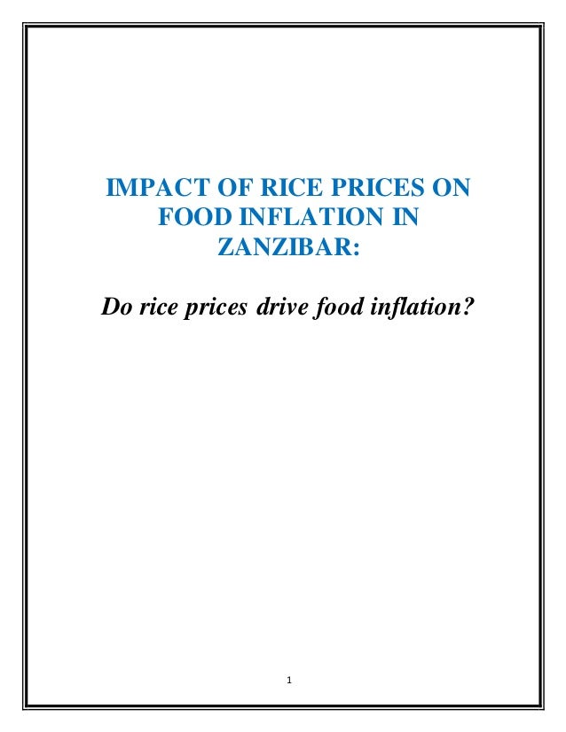 rice inflation essay