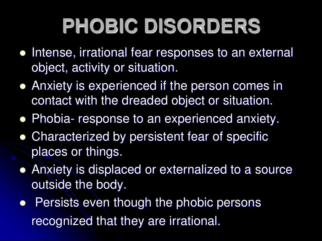 Phobic Disorders