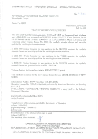 TRADUCTION DEGREE visual data 6