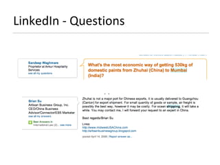 LinkedIn - Questions 