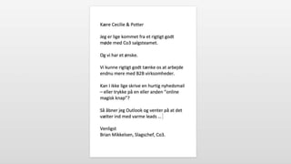 Online markedsføring af B2B virksomheder
