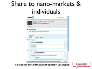 Share to nano-markets & individuals 