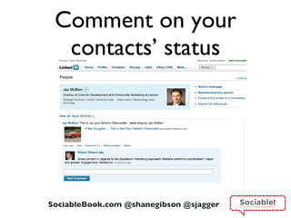 Comment on your contacts ’ status 