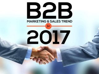 B2B Marketing & Sales Trend for
2016
 