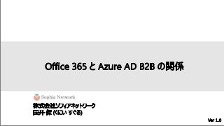 Office 365 と Azure AD B2B の関係