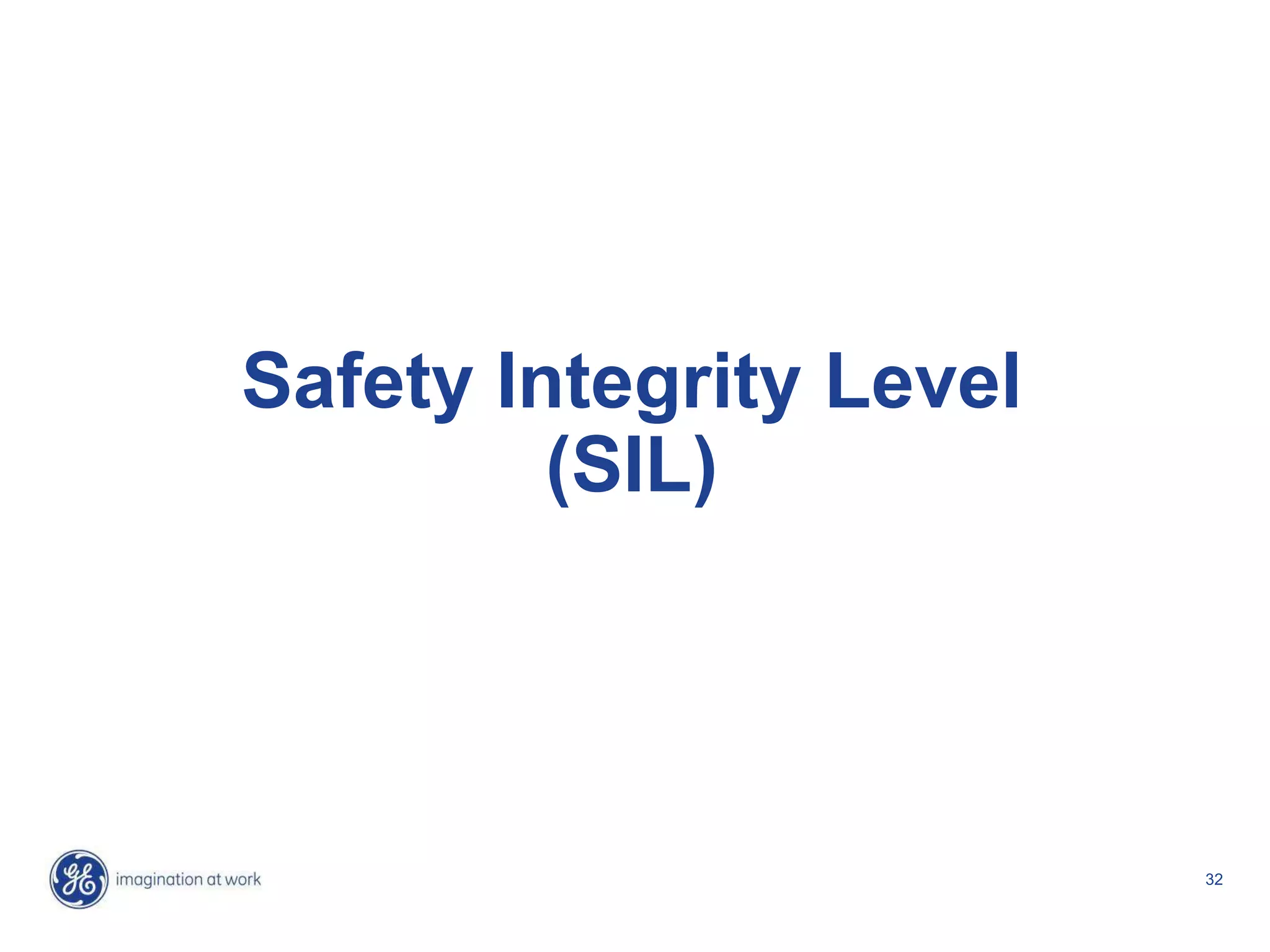 32
Safety Integrity Level
(SIL)
 