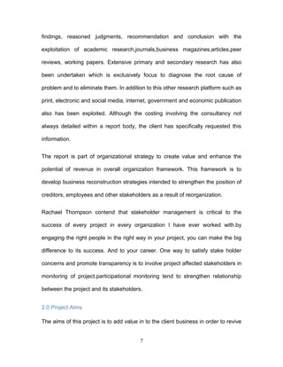 Consultancy Report Final | PDF