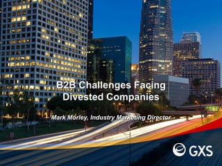 B2B Challenges Facing  Divested Companies  Mark Morley, Industry Marketing Director 