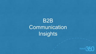 B2B 
Communication 
Insights 
 