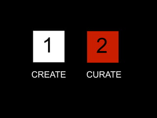1

2

CREATE

CURATE

 