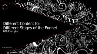 INSERT CLIENT NAME
BY RED HOT PENNY
Different Content for
Different Stages of the Funnel
B2B Examples
 