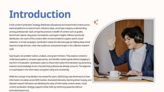 B2B Content Syndication Strategy A Complete Guide for 2026 | PPTX