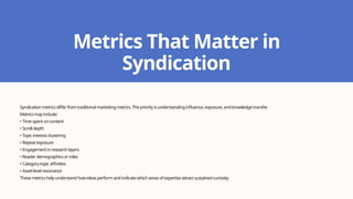 B2B Content Syndication Strategy A Complete Guide for 2026 | PPTX