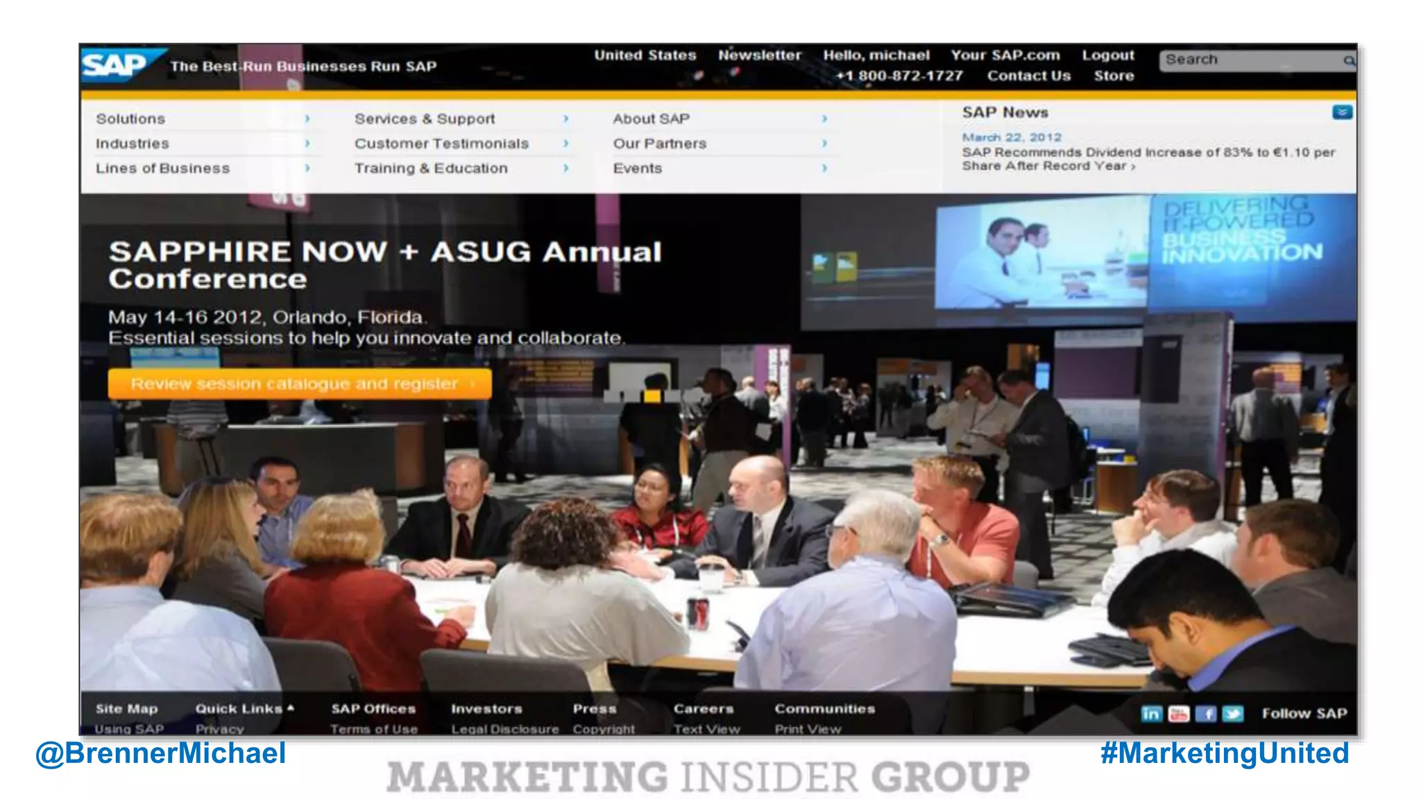 MARKETING INSIDER GROUP@BrennerMichael #MarketingUnited
 