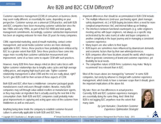 B2B Customer Experience Management Best Practice Study PREVIEW SAMPLE | PDF
