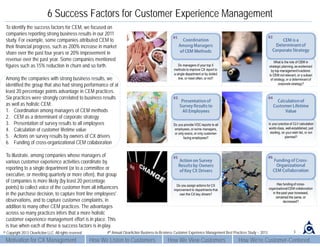 B2B Customer Experience Management Best Practice Study PREVIEW SAMPLE | PDF