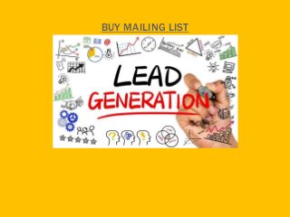 BUY MAILING LIST
 