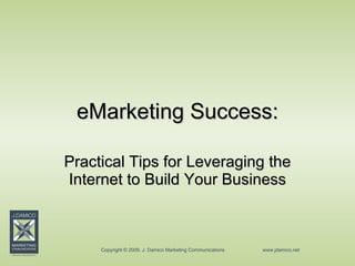 eMarketing Success: Practical Tips for Leveraging the Internet to Build Your Business 