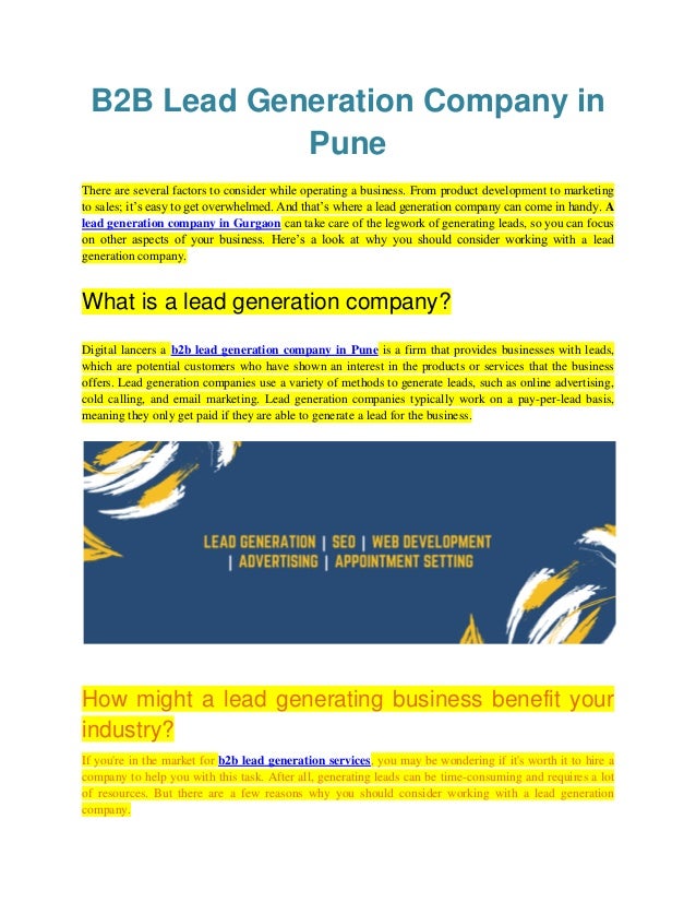 B2B Lead Generation Company in Pune.pdf
