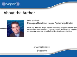 It’s good practice to link you
sales generated to the source
of the lead, as this will provide
insight into which methods
are proving to be the most
effective
 