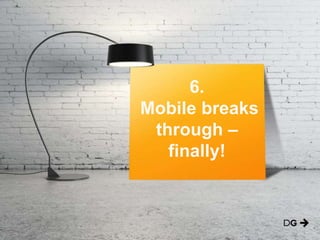 Mobile is this break through year for B2B?
Google say a site will be ‘mobile friendly’ if:
• Avoids software that is not c...
