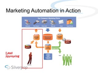 Marketing Automation in Action



               Marketing
               Database




Lead
Nurturing
 