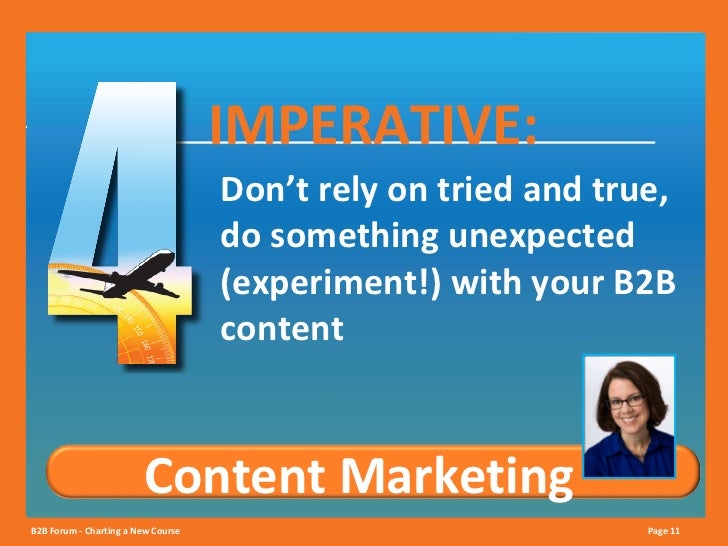 10 Imperatives For Charting A New B2B Marketing Course