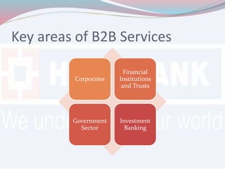 B2B Marketing initiatives of HDFC Bank | PPT