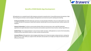 B2B Mobile App Development | PPTX