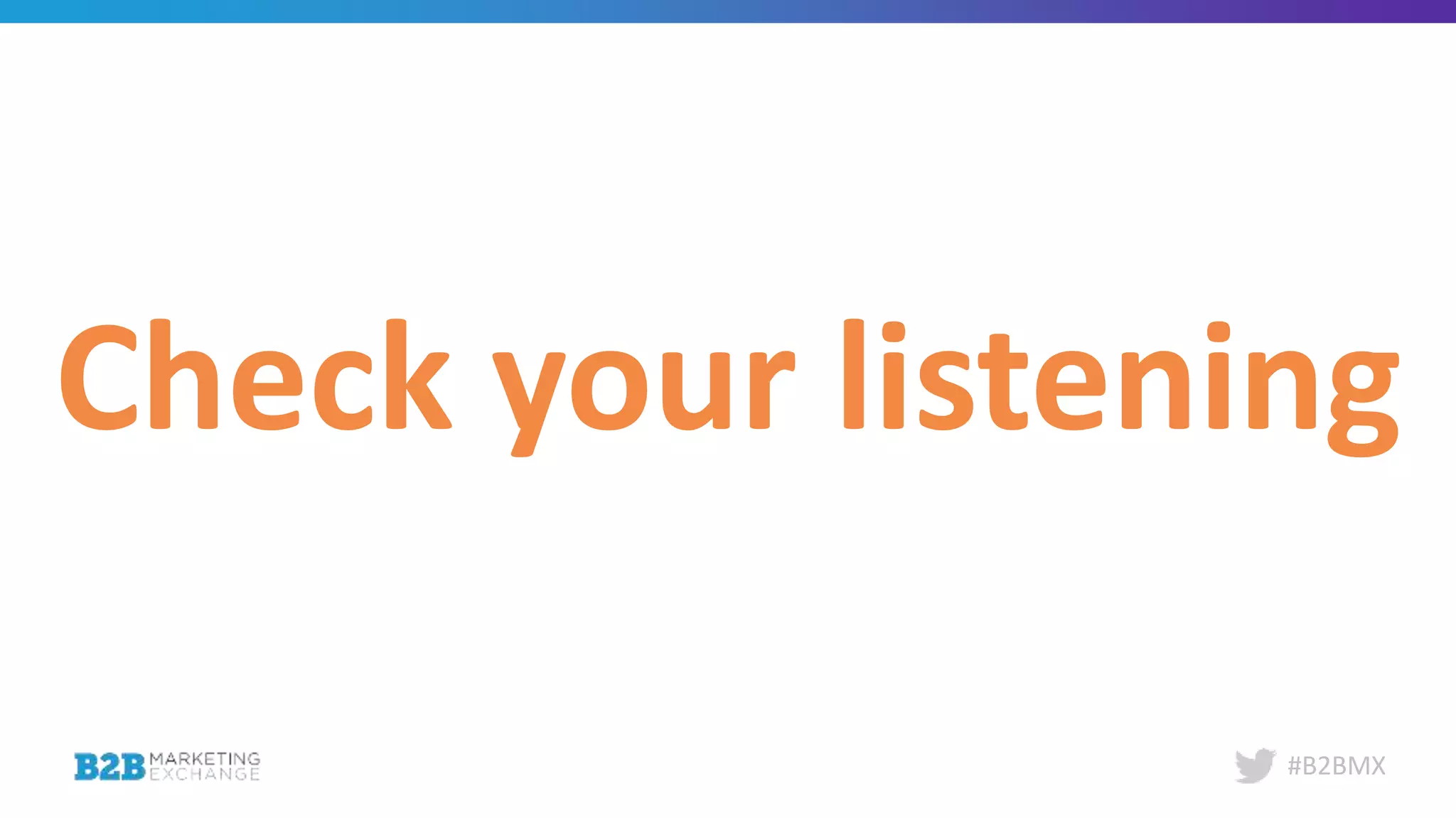 #B2BMX
Check your listening