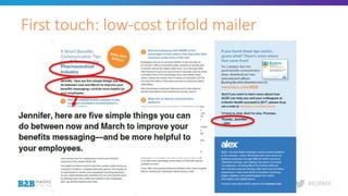 #B2BMX
First touch: low-cost trifold mailer
 