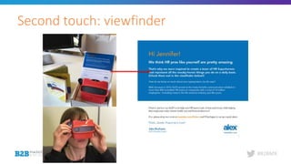 #B2BMX
Second touch: viewfinder
 