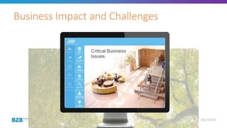 #B2BMX
Business Impact and Challenges
 