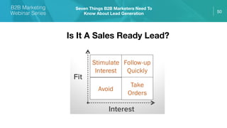 Lead Generation: Seven Things Marketers Need To Know About Lead Generation